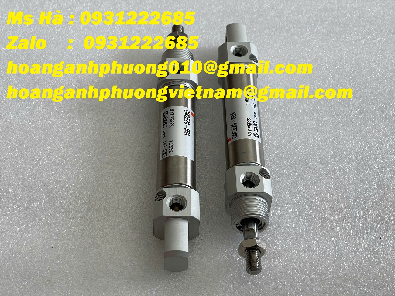SMC Xy lanh CM2E20-50A dạng thân tròn - piston đơn